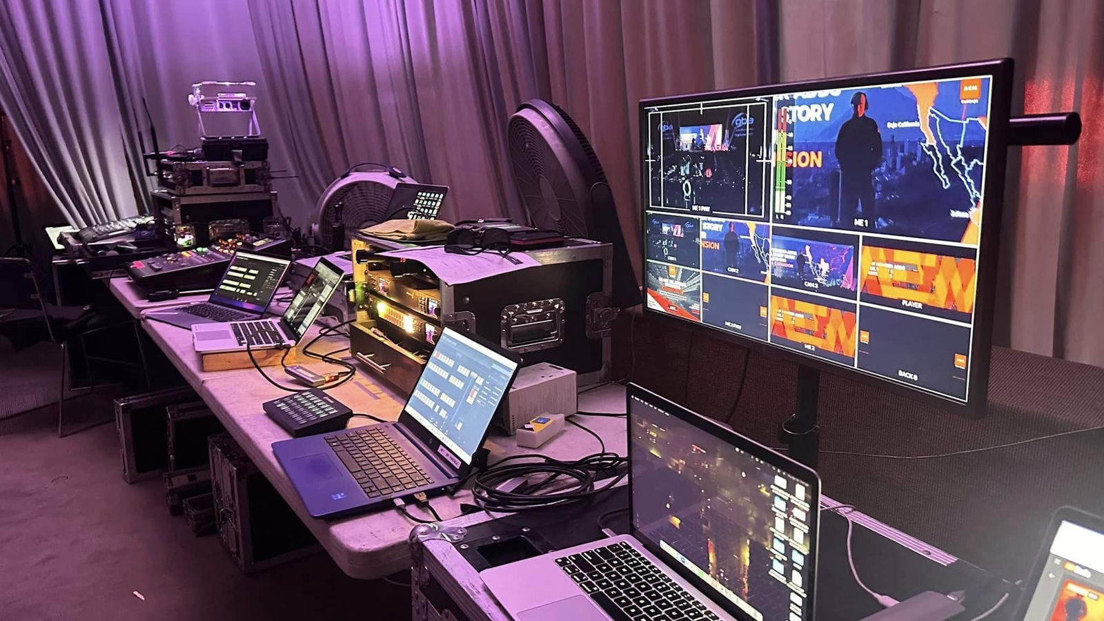 Mesa de control de video